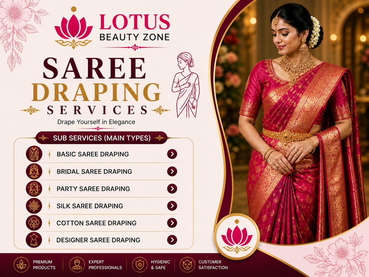 Professional Saree Draping Service